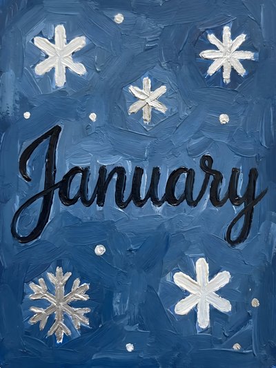 January Winter Snowflakes by HUGO