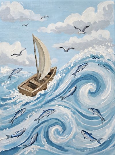 Turbulent Ocean Fish by HUGO