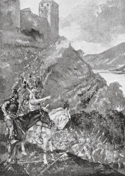 Teutons and Celts Unite in Endeavours to Drive the Romans from Gaul by H. M. (after) Burton