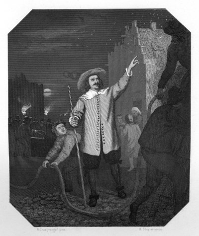Jan van der Heyden, Dutch Baroque-era Painter, Draughtsman, Printmaker and Inventor, c. 1870 by H. Sluyter