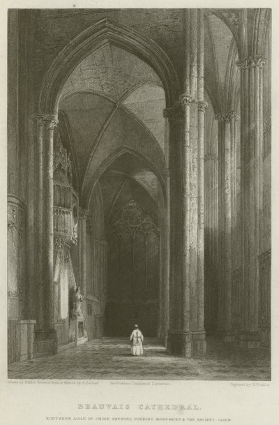 Beauvais Cathedral, Northern Aisle of Choir showing Forbin
