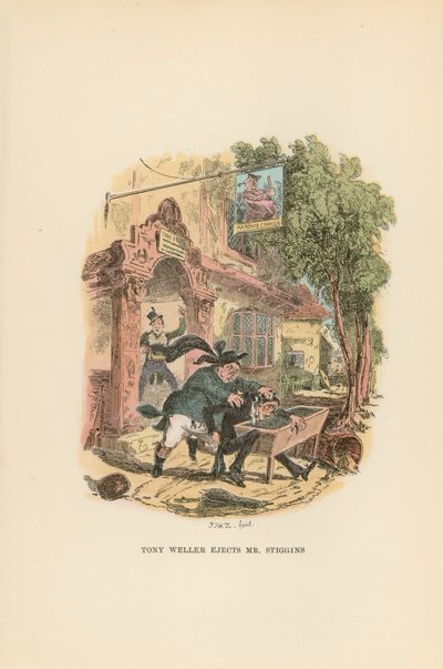 Illustration for Pickwick Papers by Hablot Knight Browne