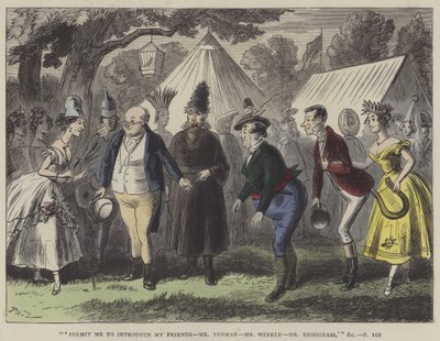 Illustration for Pickwick Papers by Hablot Knight Browne