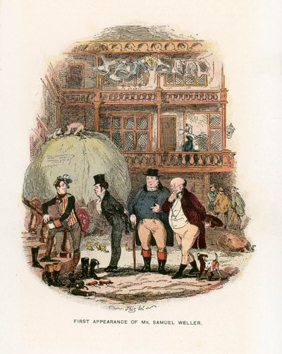 Illustration for the Pickwick Papers by Hablot Knight Browne