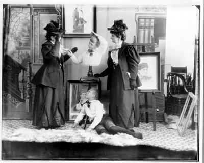 Multiple Exposure of Hannah Hatherly Maynard and Her Grandson Maynard McDonald by Hannah Maynard