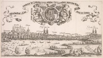 Panoramic View of Nuremberg: Center Portion by Hanns Lautensack