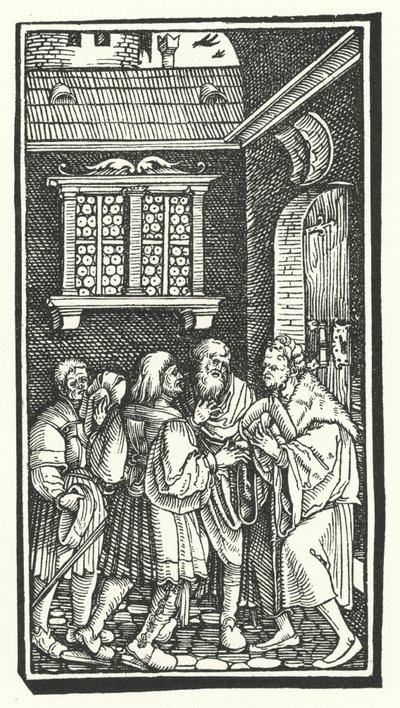 Woodcut from De Remediis Utriusque Fortunae (Remedies for Fortune Fair and Foul) by Petrarch by Hans (after) Burgkmair