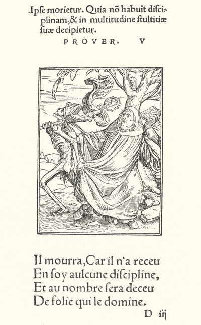 The Lord Abbot (engraving) by Hans (after) Holbein the Younger