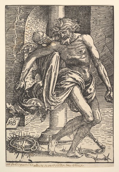 Christ with the Instruments of Torture Supported by a Little Angel by Hans Baldung