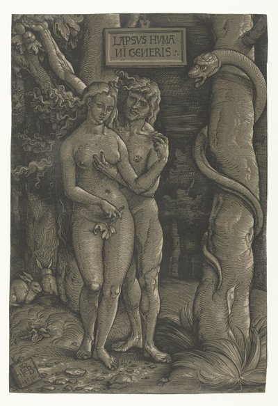 Temptation of Adam and Eve in Paradise by Hans Baldung Grien