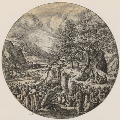 John the Baptist Preaching in the Wilderness by Hans Bol