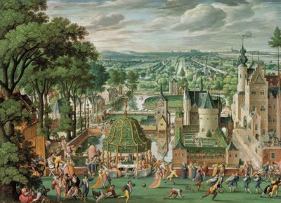 Park Landscape with Castle by Hans Bol