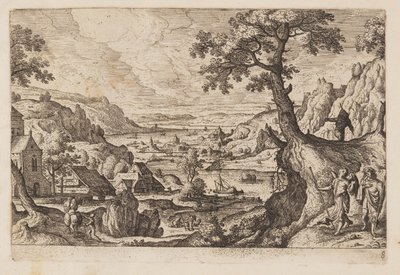 Plate 8, from Landscapes with Scenes from the Old and New Testament and Ovid