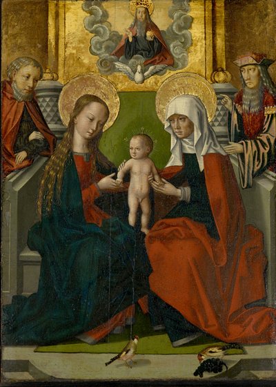 Saint Anne with the Virgin and Child, Joseph, Joachim, God the Father and the Holy Ghost by Hans Holbein the Elder