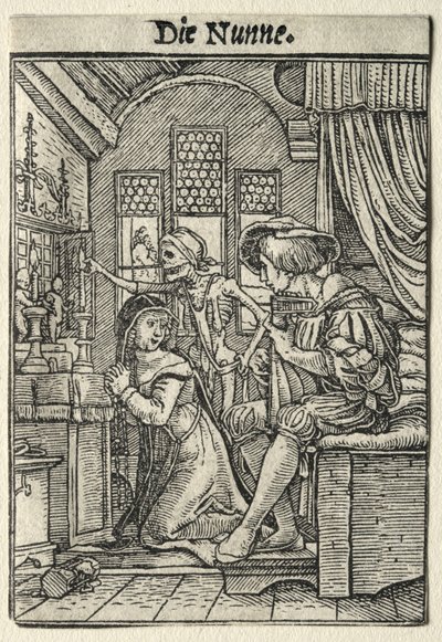 Dance of Death: The Nun by Hans Holbein the Younger