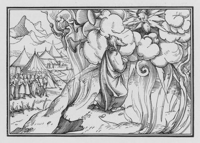 The Fearful Presence of God upon the Mount, Exodus XIX, 18 by Hans Holbein der Jüngere