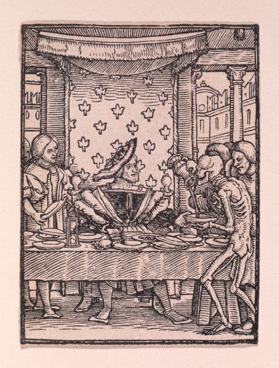 The King, from "The Dance of Death" by Hans Holbein the Younger