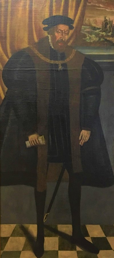 Emperor Ferdinand I of Habsburg (without frame) by Hans Krell