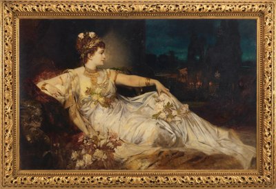 Charlotte Wolter (1834-1897) as "Messalina" in "Arria and Messalina" by Adolf von Wilbrandt by Hans Makart