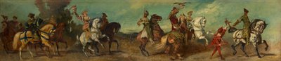 Design for the Festive Procession 1879 - Falcon Hunting by Hans Makart
