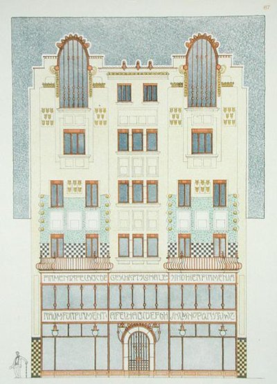 Design for a Five Storey Building, Early 1900s, from 