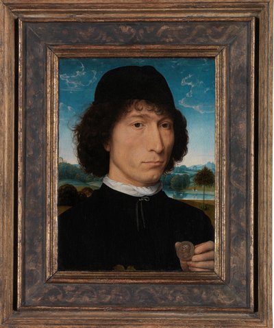 Portrait of a Man with a Roman Medal by Hans Memling