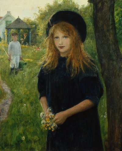 Girl Portrait by Hans Olaf Heyerdahl