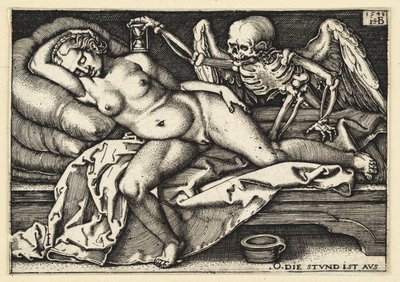 Death and the Sleeping Woman by Hans Sebald Beham