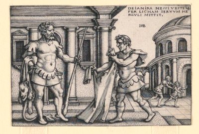 Lichas Bringing the Robe of Nessus to Hercules by Hans Sebald Beham