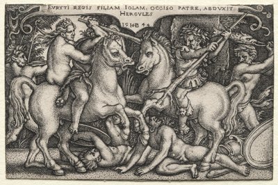 Hercules Abducting Iole by Hans Sebald Beham