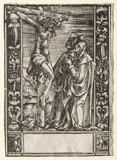 St. Mary and St. John Before the Cross by Hans Springinklee