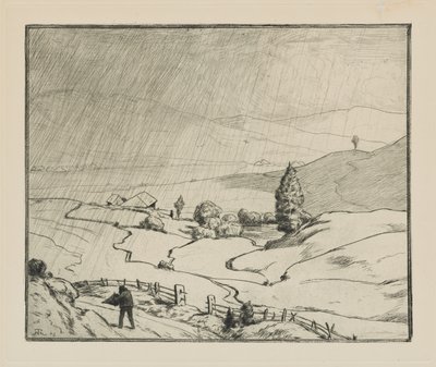 Beginning to Rain by Hans Thoma