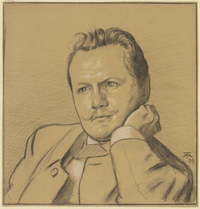 Portrait of Otto Julius Bierbaum by Hans Thoma