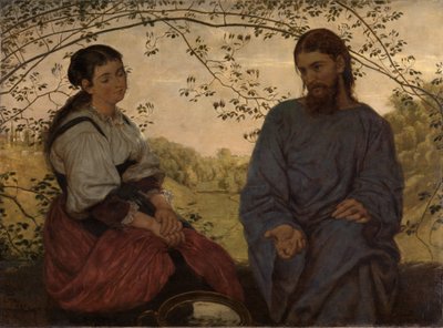 Christ and the Samaritan Woman by Hans Thoma
