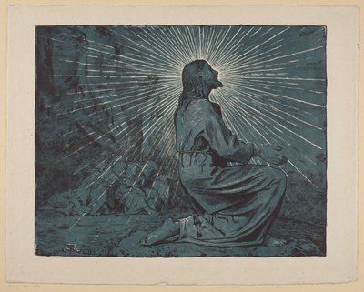 Christ Praying on the Mount of Olives by Hans Thoma