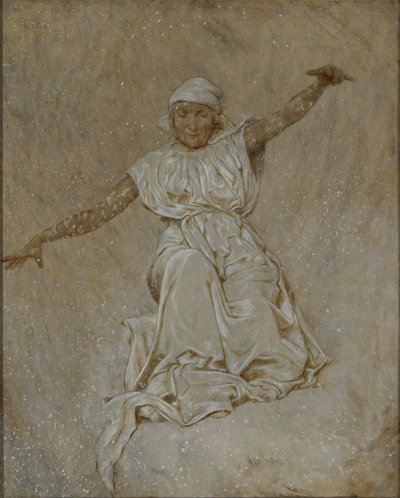 February (Mother Hulda) by Hans Thoma
