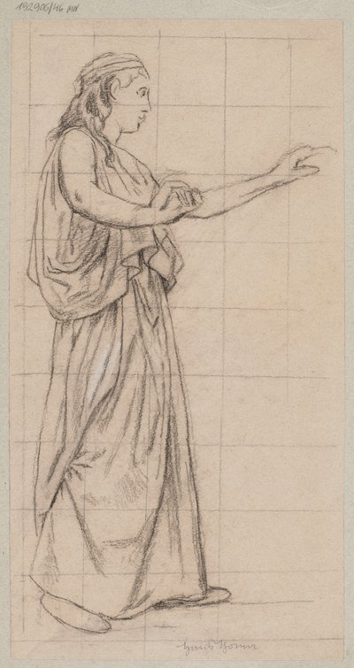 Woman with Outstretched Arms by Hans Thoma