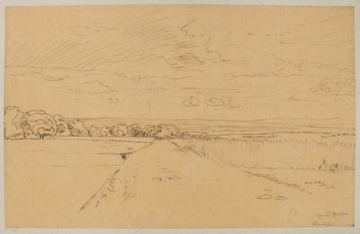 Landscape with Road from the Area of Oberursel by Hans Thoma