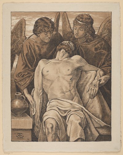 Angelic Pieta by Hans Thoma
