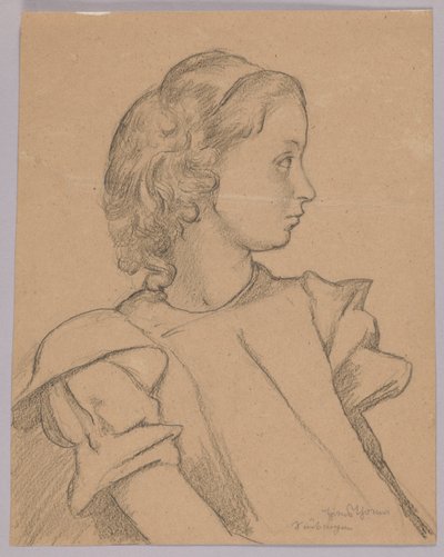 Portrait of a Little Girl by Hans Thoma