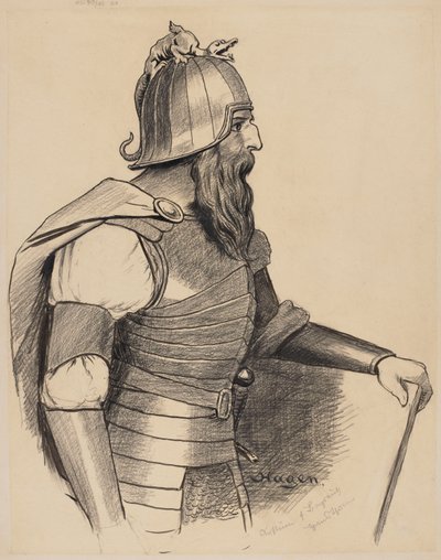 Costume Design for Hagen by Hans Thoma