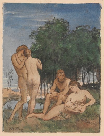 Idyllic Scene by Hans Thoma