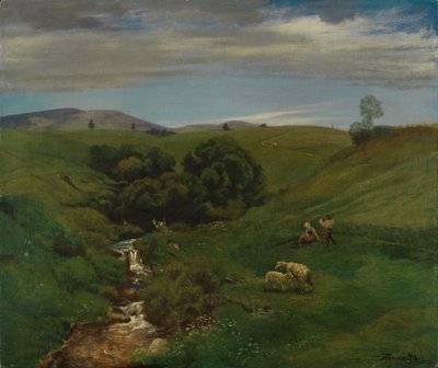 Black Forest Meadow by Hans Thoma