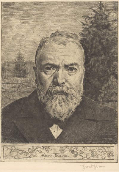 Self-Portrait II by Hans Thoma