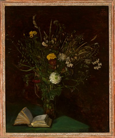 Vase with Flowers by Hans Thoma