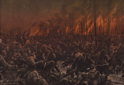 A night attack on the British positions on the Yser by Hans W. (after) Schmidt