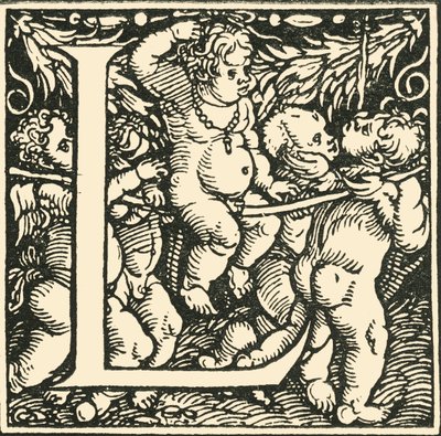 L - An Alphabet by Hans Weiditz, c1520-1521, 1908 by Hans Weiditz