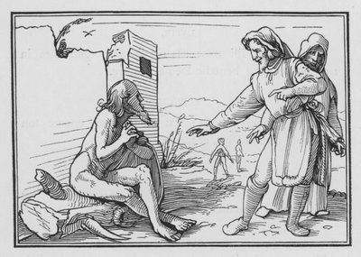 Eliphaz Reproves Job for Justifying Himself by Hans after Holbein the Younger