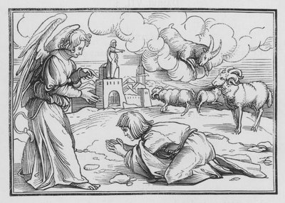 Gabriel Comforteth Daniel by Hans after Holbein the Younger