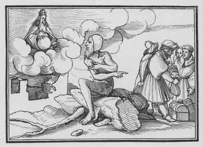 God Answereth Job Out of the Whirlwind by Hans after Holbein the Younger